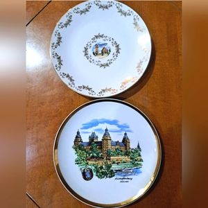 Set of 2 vintage German plates
